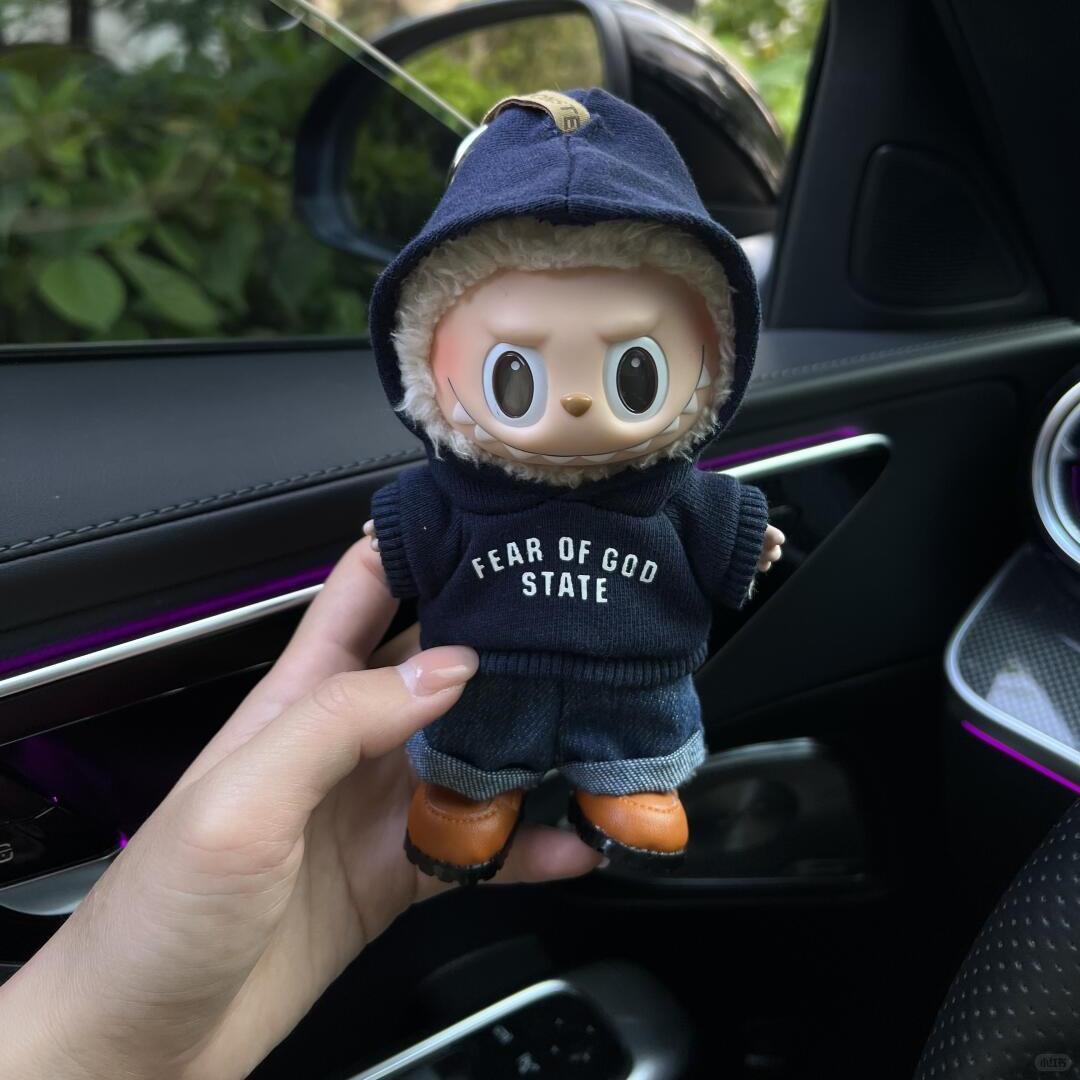 拉布布labubu可乐娃衣一代三代潮玩玩偶波点裙娃衣衣服【不含娃】