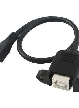 micro转打印机方口数据线方口母