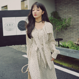 已出货2022秋季新款韩剧同款长袖连衣裙225-7006-P115-控168，女装连衣裙，浙宝225