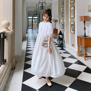 已出货2022夏有里布绣花唯美连衣裙225-1018-P115（控168）