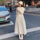 2022秋季新款白色长款连衣裙225-1698-P115（控168），女装连衣裙，浙宝225