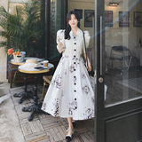 2023夏季新款印花时尚连衣裙大摆裙225-6630-P115（控168），女装连衣裙，浙宝225