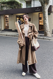 2022秋季新款卡其色风衣225--P145（控198），女装风衣，浙宝225