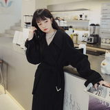 已出货2022冬款立体口袋黑色毛呢外套225-7025-P185（控268），女装毛呢外套，浙宝225