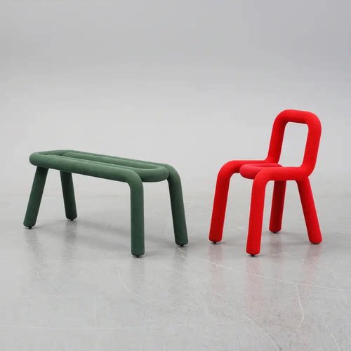 创意北欧化妆弯管餐椅Boldchair