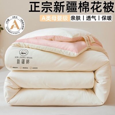 冬被新疆纯棉花被子被芯秋冬天棉被棉絮冬季加厚保暖单人春秋被褥