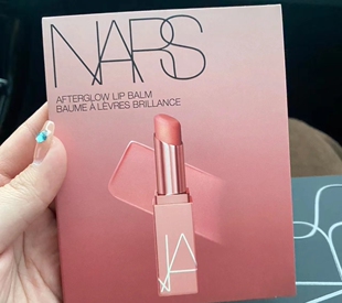 NARS柔采润唇膏 愉悦红粉色高潮唇蜜唇釉试色卡小样0.2g