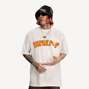 年少有为赛事XKeeping街舞Popping潮牌嘻哈短袖黑白小领口不变形