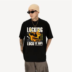 KeepingGear|新款Lock It Up潮牌locking嘻哈短袖长袖黑白街舞