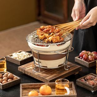 烧烤炉围炉煮茶家用室内老式 打边炉网红烤火炉子木炭泥炉户外碳炉