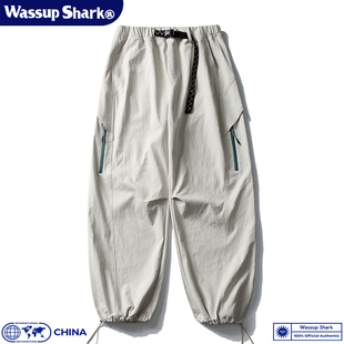 Shark美式 冲锋长裤 机能伞兵裤 休闲宽松户外工装 潮 男女秋季 Wassup