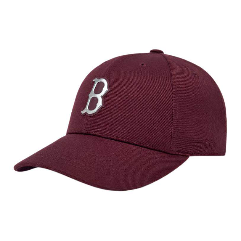 新款韩版MLB正品 波士顿红袜队B字母 聚酯纤维 棒球帽男子女同款