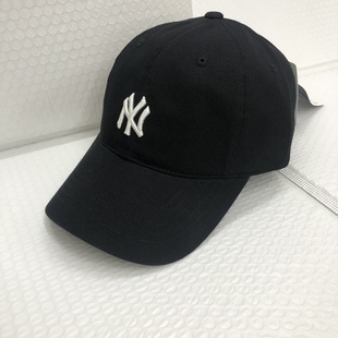 韩版 MLB棒球帽子女防晒帽情侣NY小标字母遮阳帽CP77 正品 韩国代购