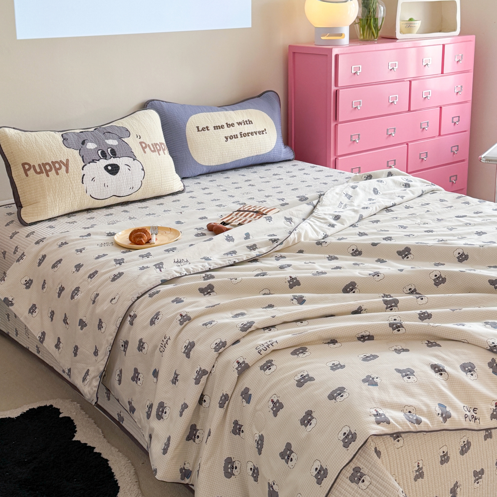 雙面全棉被套床蓋四件套同款夏被