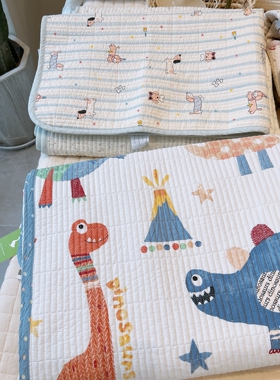 韩国大鹅新品1.5x2.0全棉床盖双面纯棉单件绗缝夹棉防滑床单1.2床