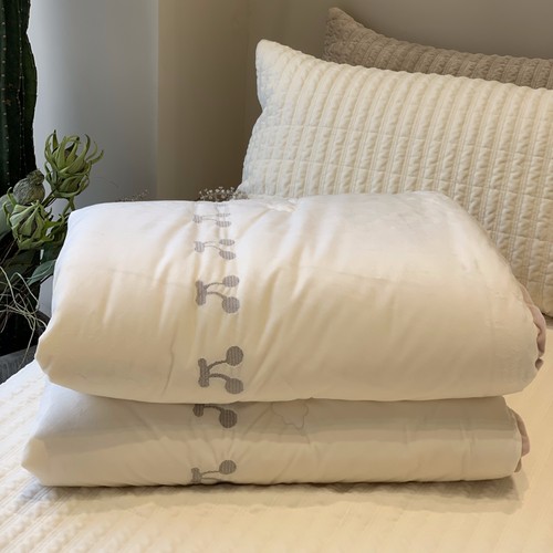 大鹅加厚秋冬双面宝宝绒豆豆被