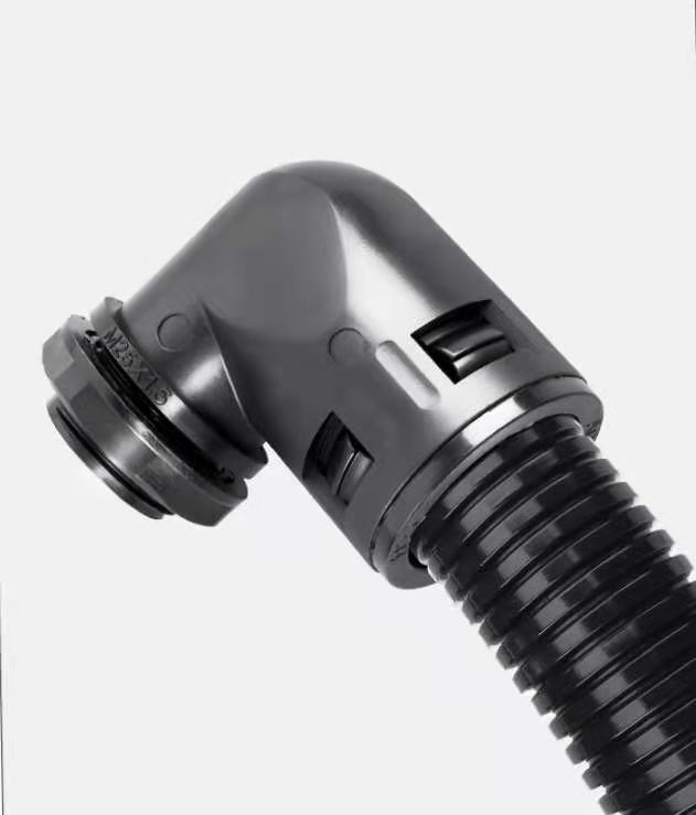 pe塑料波纹管直角弯头穿线