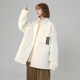 2024冬装三条杠设计加厚潮流菱格保暖棉服1003W606P105，男装棉衣，星座1003