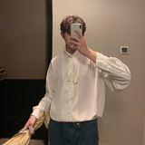 春装港风文艺范个性领带可拆卸雪纺宽松长袖衬衫1003C1821P58，商品下架区，星座1003