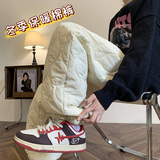 冬季情侣加厚夹棉保暖雪地棉裤1003K333P65，男装休闲裤，星座1003