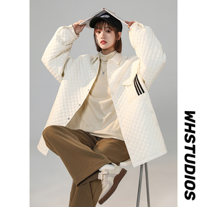 2024冬装三条杠设计加厚潮流菱格保暖棉服 1003 W606 P105图片