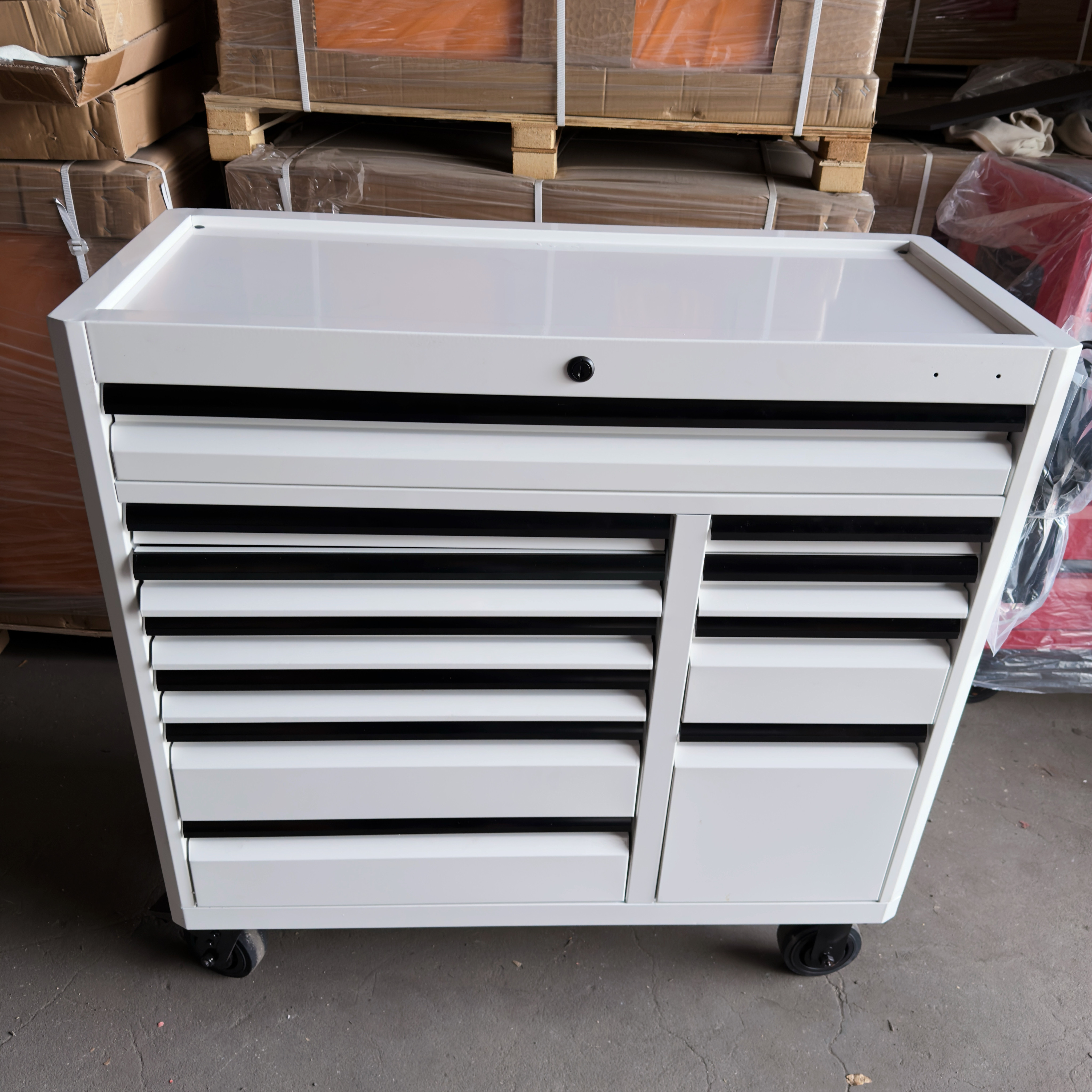 美国考伯特11层工具车家用汽修美发发廊手推车收纳抽屉重型工具柜