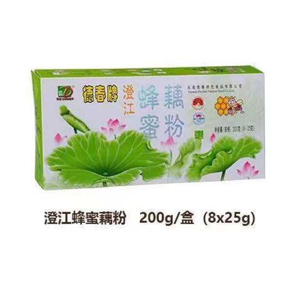 云南玉溪澄江藕粉德春牌蜂蜜藕粉200g冲泡饮品早餐代餐盒装