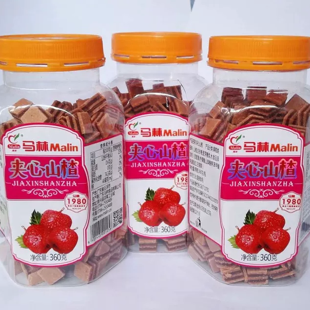 新兴特产 酸味马林凉果夹心山楂3*360山楂片休闲零食小吃推荐