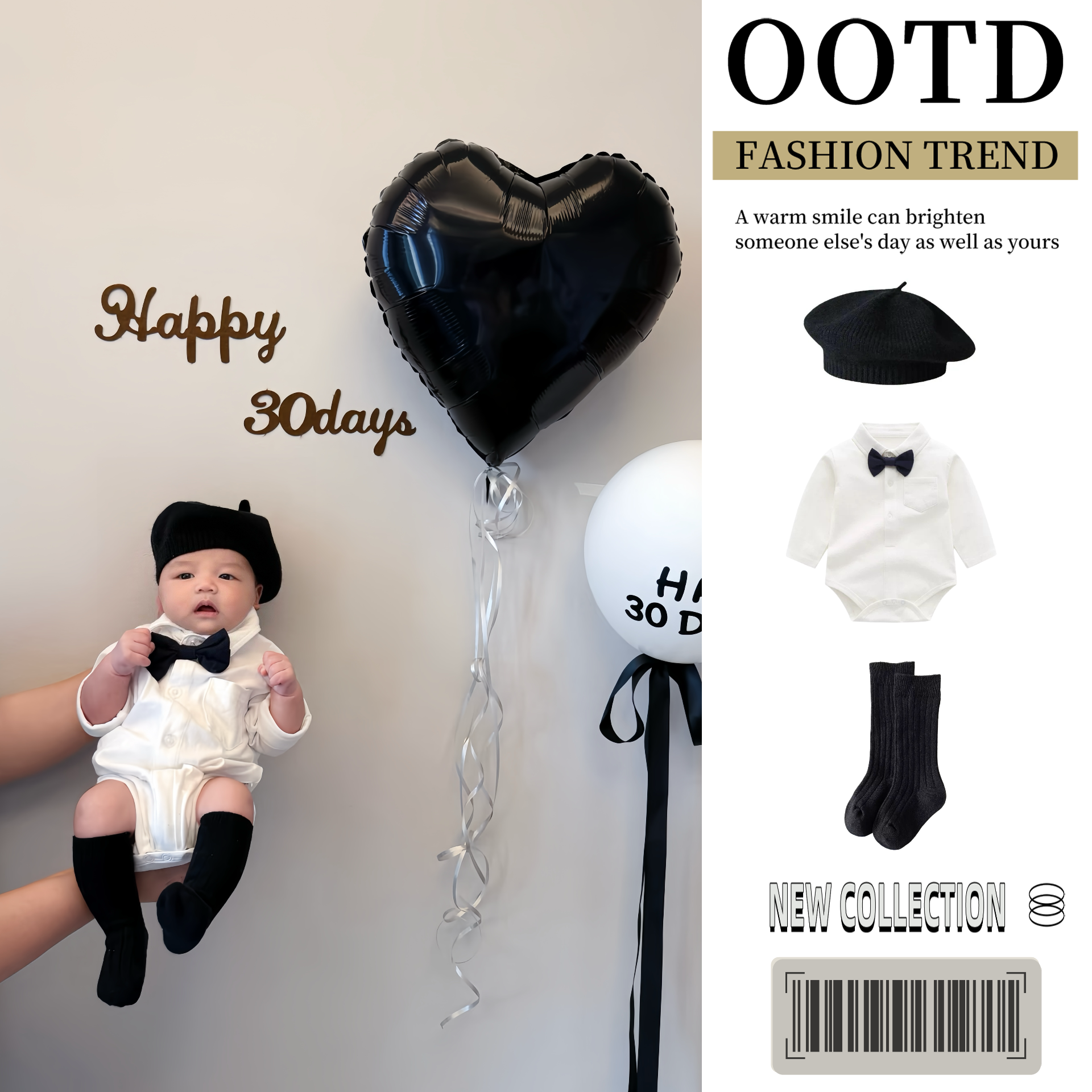 婴儿春夏款哈衣绅士礼服连体衣生日爬服新生儿衣服百天拍照包屁衣