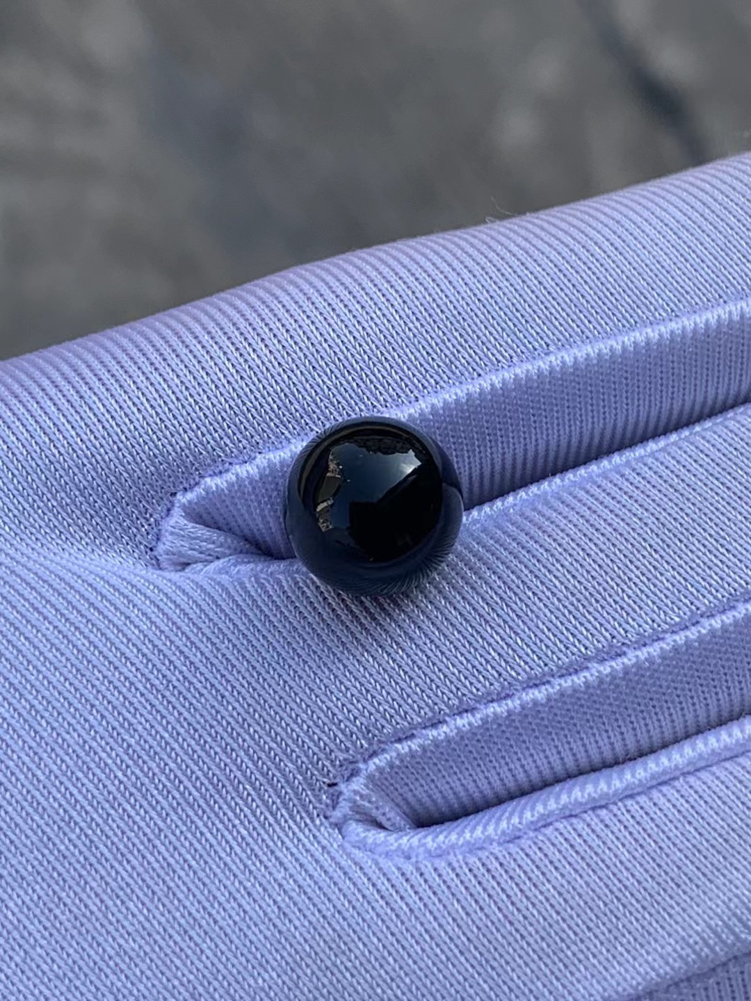 凝墨家天然缅甸翡翠冰种墨翠正圆珠子裸石12.9mm