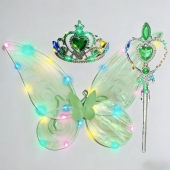 蝴蝶仙子翅膀精灵公主小女孩背饰儿童节圣诞节表演服儿童过年玩具