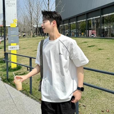 【凉感速干】250g防晒索罗娜短袖T恤男夏季宽松休闲户外运动半袖