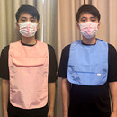 加大成人款口水巾大童洗漱刷牙巾老人吃饭兜涤纶防水围兜免洗软款