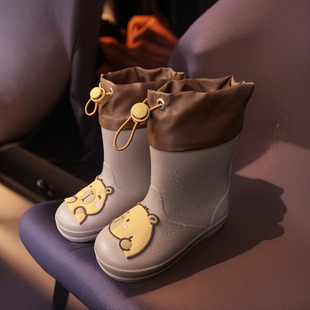 儿童雨鞋男童宝宝防滑雨靴女童学生小童幼儿水鞋防水小孩女款胶鞋