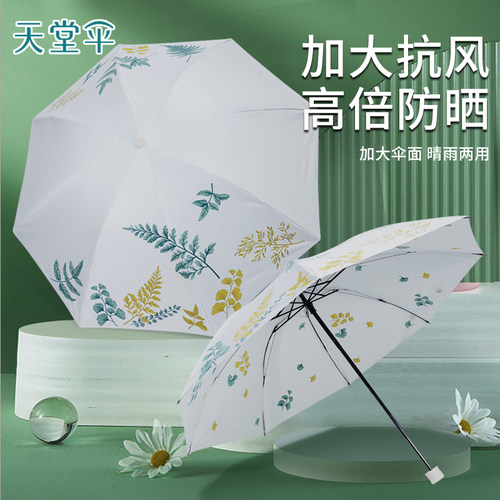 天堂伞太阳伞加大防晒遮阳伞彩胶