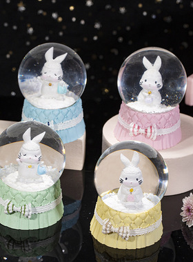 卡通公仔迷你小号水晶球儿童发光