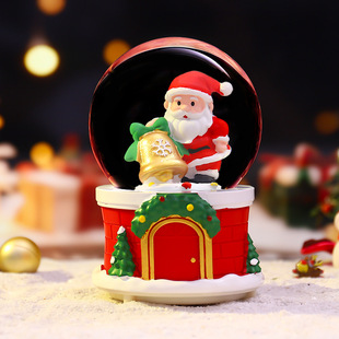 网红热卖 圣诞水晶球玻璃球音乐盒桌面摆件创意礼品伴手礼物同款