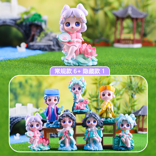 国潮神话传说新白蛇传盲盒古风系列手办桌面玄关电视柜摆件礼品