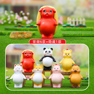 创意卡通手办网红热卖怀孕的动物盲盒潮玩礼物家居摆件装饰品玩具