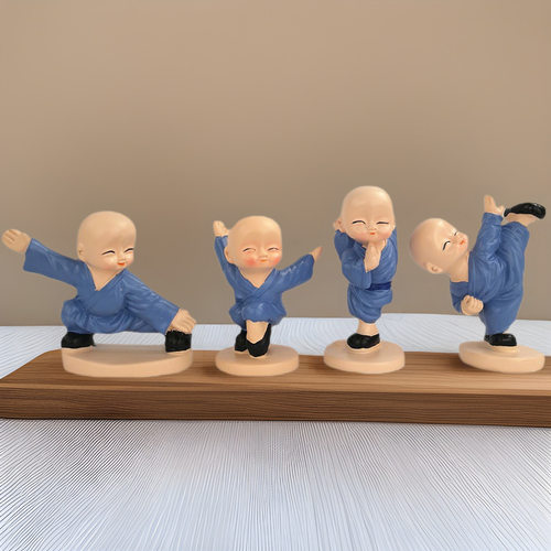 热销蓝衣服四款少林功夫