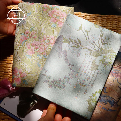 真我非遗螺钿宋锦真丝手帐本书衣