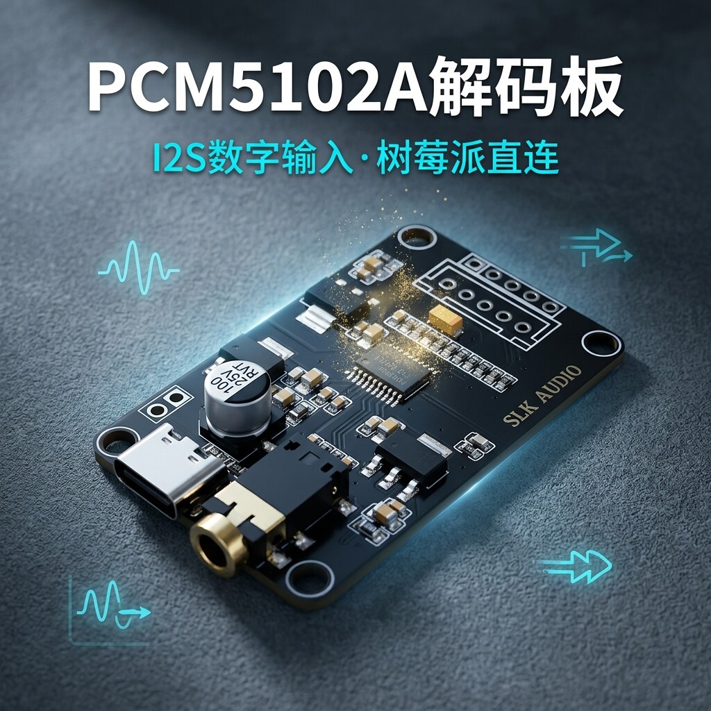 I2S数字信号PCM5102A解码模块