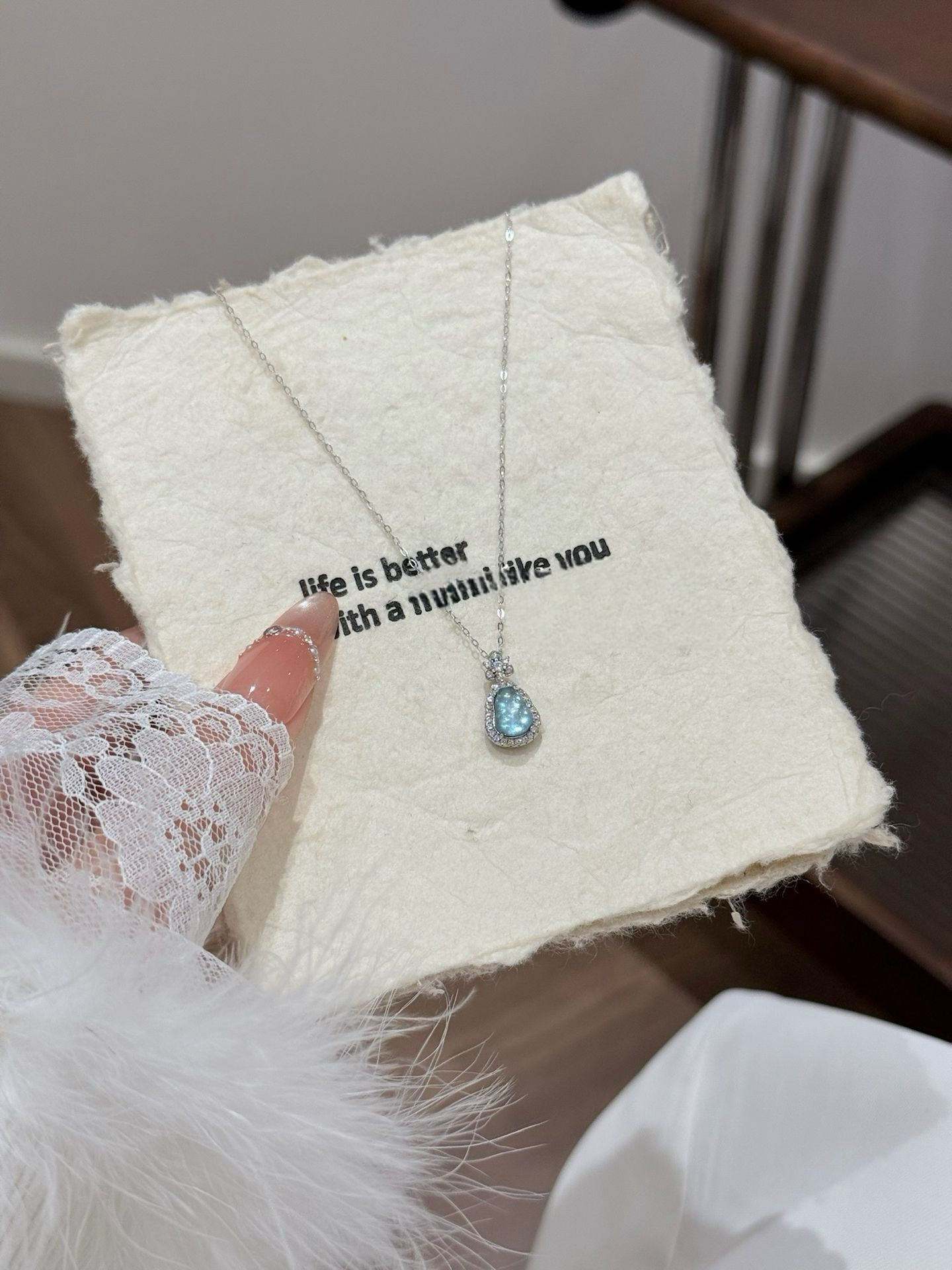 S925纯银葫芦项链天然翡翠葫芦吊坠女款轻奢锁骨链气质高级感希洛