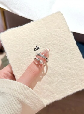 心印萌爪情侣戒指女ins小众气质简约新款闺蜜指环轻奢情侣异地恋