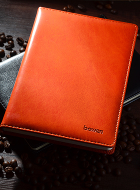 bowen博文A4-120简约商务笔记本A4大本子办公PU皮面记事本