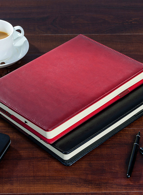 bowen博文18178简约PU皮面商务日记事本办公文具用品通用笔记