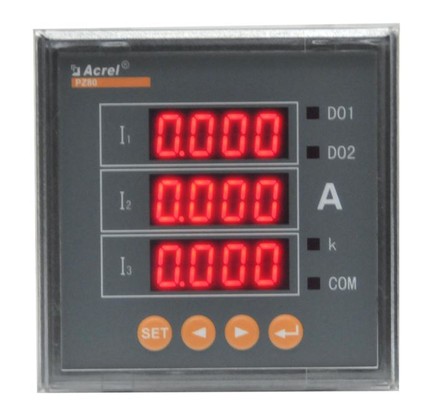 安科瑞工厂直销PZ80-AI3三相交流电流表输入电流标称值1A、5A
