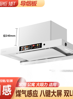 600/700mm小尺寸白色油烟机小户型顶吸式家用厨房小公寓抽油烟机