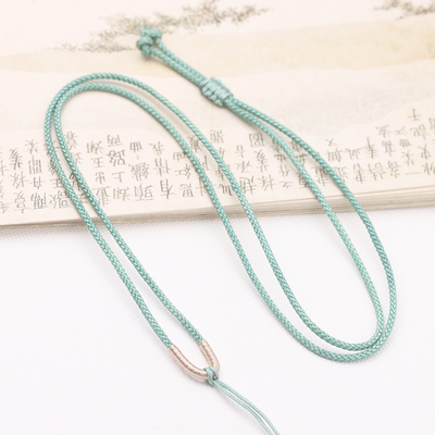 绕香槟金素绳绑蜜蜡无事牌百搭绳