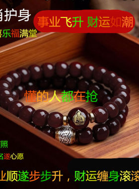 真品高级墨玉菩提手串盘珠链 霸气男士文玩天然高档女念珍藏礼物